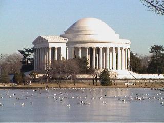 the Jefferson Memorial