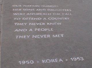 Our nation honors her sons and daughters who answered the call to defend a country they never knew and a people they never met