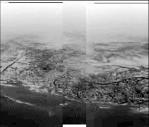 First picture from surface of Titan