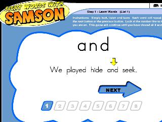 Sight Words with Samson